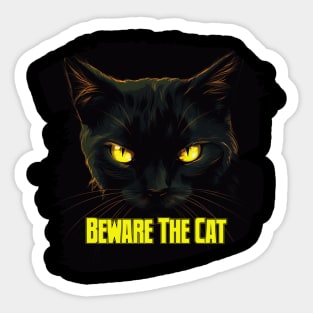 Beware the Cat Sticker